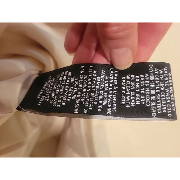 NWT 7 FOR ALL MANKIND Glazed Faux Leather Mini Skirt in Oyster Size M - Picture 12 of 13